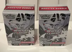 2x Pokemon Scarlet & Violet White Flare Booster Bundles Sealed 12 Packs - Image 1