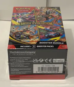 Pokemon Mega Evolution Booster Bundle Sealed 6 Booster Packs - Image 5