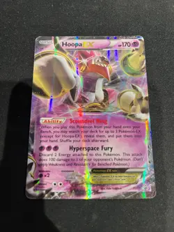 Pokemon TCG Hoopa EX XY Black Star Promos XY71 Holo Promo LP - Image 1