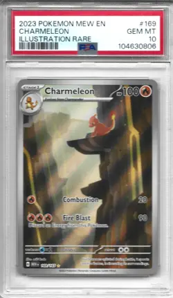 Pokemon Charmeleon 169/165 Sv: Scarlet & Violet 151 Holo English PSA 10 Gem Mint - Image 1