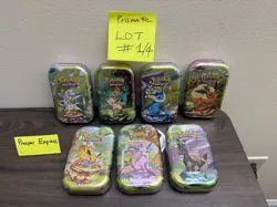 Pokemon TCG Prismatic Evolutions Sealed Mini Tins - LOT OF 7 SEALED ✅ - Image 1