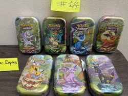 Pokemon TCG Prismatic Evolutions Sealed Mini Tins - LOT OF 7 SEALED ✅ - Image 2