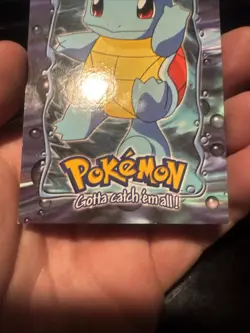 1999 Topps Pokemon Squirtle #E7 of 12 Stage 1 Movie Edition Blue Topps Logo - Image 3