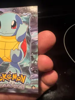 1999 Topps Pokemon Squirtle #E7 of 12 Stage 1 Movie Edition Blue Topps Logo - Image 4