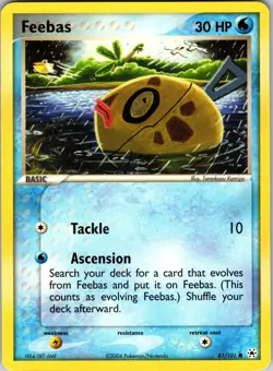 Feebas 61/101 Hidden Legends Pokemon NM Normal - Image 1
