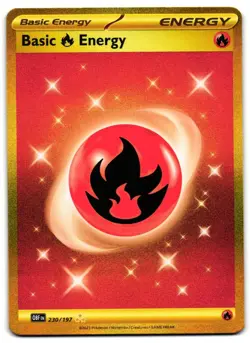 Basic Fire Energy 230/197 - Obsidian Flames Hyper Rare Pokemon TCG - LP Card - Image 1