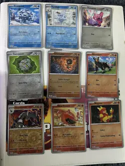 Pokemon TCG Collection Of 9 Reverse Holo Foil Cards From Various Sets All NM - Image 1
