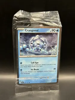 Sealed Holiday Stamp Cryogonal 047/191 - Pokemon Surging Sparks Card - NM - Image 1
