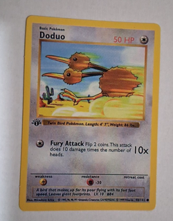 DODUO Pokemon Card - WOTC - 1st Edition - Base Set - Shadowless - 48/102 NMMT - Image 1