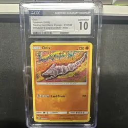 Onix 010/034 Trading Card Game Classic Holo - Image 1