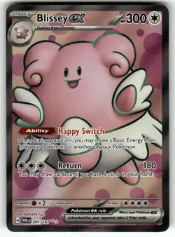 Blissey ex 201/167 SV06: Twilight Masquerade NM Pokemon Card TCG - Image 1