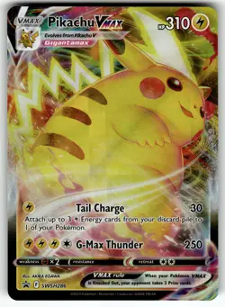 Pikachu VMAX SWSH286 SWSH: Sword & Shield Promo Cards NM Pokemon Card TCG - Image 1