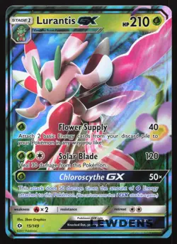 Lurantis GX - 15/149 - Ultra Rare - Sun and Moon Base Set - Pokemon Card - Image 1