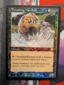 Thrashing Wumpus FOIL | Mercadian Masques MP | Magic the Gathering | Retro Frame - Image 1