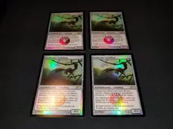 MTG 1x WPN Promo artifact LP German FOIL Signal Pest ships w/ tracking - Image 1