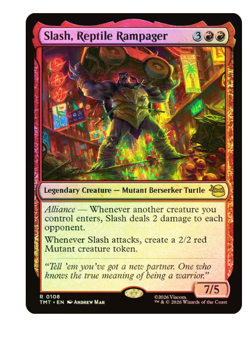 Slash, Reptile Rampager - Foil Teenage Mutant Ninja Turtles MTG - Image 1