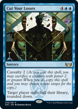 MTG Cut Your Losses - Foil, Streets of New Capenna, Moderately Played, English - Image 1