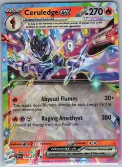 Ceruledge ex 036/191 SV08: Surging Sparks - Pokemon Card - NM - Image 1