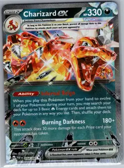 Charizard ex - 054/091 SV: Paldean Fates - Pokemon Card - NM - Image 1