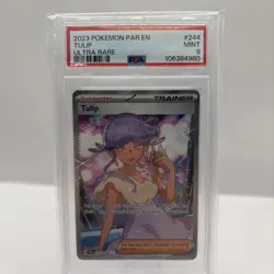 2023 POKEMON PAR EN-PARADOX RIFT ULTRA RARE #244 TULIP PSA 9 - Image 1