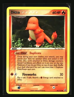 Pokemon DITTO 61/113 Charmander (2005 Delta Species) LP/NM - Image 1