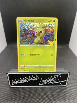 Pokemon GROOKEY 8/25 Holo Rare McDonalds 25th Anniversary Promos - Near Mint - Image 1