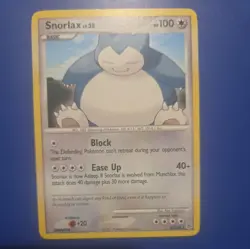 Pokemon TCG Snorlax Diamond & Pearl Rare 37/130 - LP - Image 1