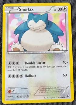 SNORLAX 109/149 UNCOMMON BOUNDARIES CROSSED POKEMON MP - Image 1