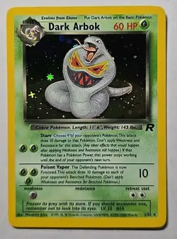 Pokemon Dark Arbok Team Rocket 2/82 Holo Rare NM! - Image 1