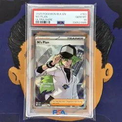 💎PSA 10 GEM MINT 2025 Pokemon Black Bolt N’S PLAN #163 Ultra Rare - Image 2