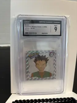 Brock Pr34 Prism Artbox Nintendo Pokemon Sticker CGC 9 MINT - Image 1