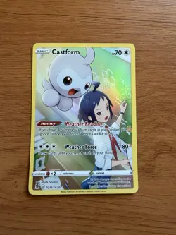 Pokemon TCG Lost Origin Trainer Gallery Castform TG11/TG30 Holo Ultra Rare - Image 1