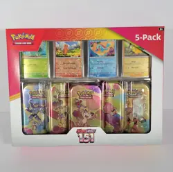 Pokemon Scarlet Violet 151 Mini Tins 5 Pack, Sealed, Costco - Image 1