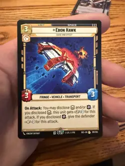 Star Wars Unlimited Ebon Hawk - Cause And Effect SWU SEC - Image 1