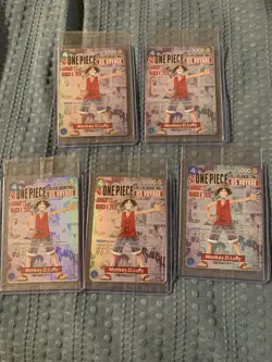 LOT OF 5 Monkey.D.Luffy (055) (College Basketball US Voyage) P-055 One Piece - Image 1