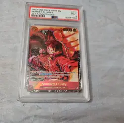 One Piece OP05 Monkey D. Luffy 1st Anniversary ST01-012 PSA 9 English - Image 1