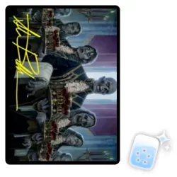 DYING TO SERVE (SIGNED)(INNISTRAD: CRIMSON VOW)(32/81) Art Series Magic MTG CARD - Image 1