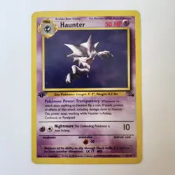 Haunter - 21/62 - POKEMON Fossil 1st Edition Rare Card WOTC LP - Image 1