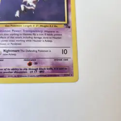 Haunter - 21/62 - POKEMON Fossil 1st Edition Rare Card WOTC LP - Image 3