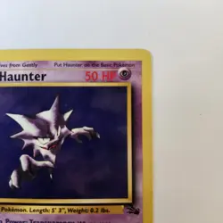 Haunter - 21/62 - POKEMON Fossil 1st Edition Rare Card WOTC LP - Image 4