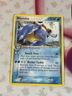Pokemon Blastoise Card 1/17 Pop Series 3, Non-Holo Rare, 2006 - Image 1