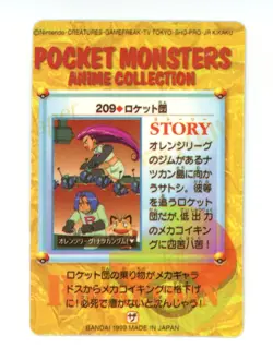 Pokemon Card Japanese - Team Rocket #209 - Bandai - Anime Collection - Holo - Image 2