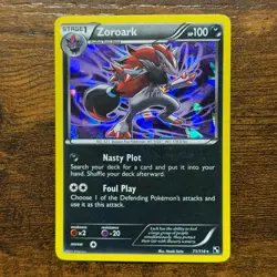 Zoroark 71/114 Cracked Ice Holo Rare Black & White Pokemon Card - Image 1
