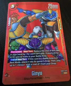 Bandai Dragon Ball Super Card Game Fusion World Limited Pack Ginyu SB02-049 - Image 1