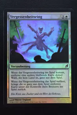 Magic The Gathering MTG OBLIVION RING FOIL GERMAN Lorwyn LP Lightly Played - Image 1