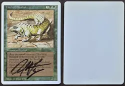 Signed MtG Magic Dan Frazier Artist Proof _ Revised _ THICKET BASILISK _ 1/100! - Image 1