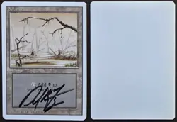 Signed MtG Magic Dan Frazier Artist Proof _ Revised _ SWAMP - B _ VHTF 1/100! - Image 1
