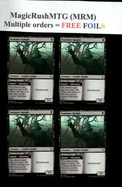 MRM ENGLISH 4x Foulmire Knight - Chevalier putrefondriCre MTG ELD - Image 1