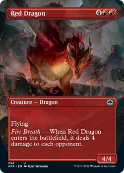 Red Dragon (Borderless) Adventures in the Forgotten Realms NM CARD ABUGames - Image 1