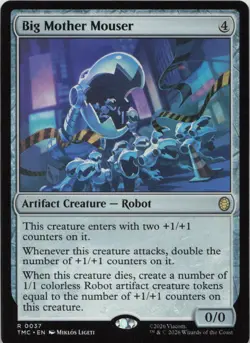 Big Mother Mouser R Commander: Teenage Mutant Ninja Turtles 37 NM MTG - Image 1